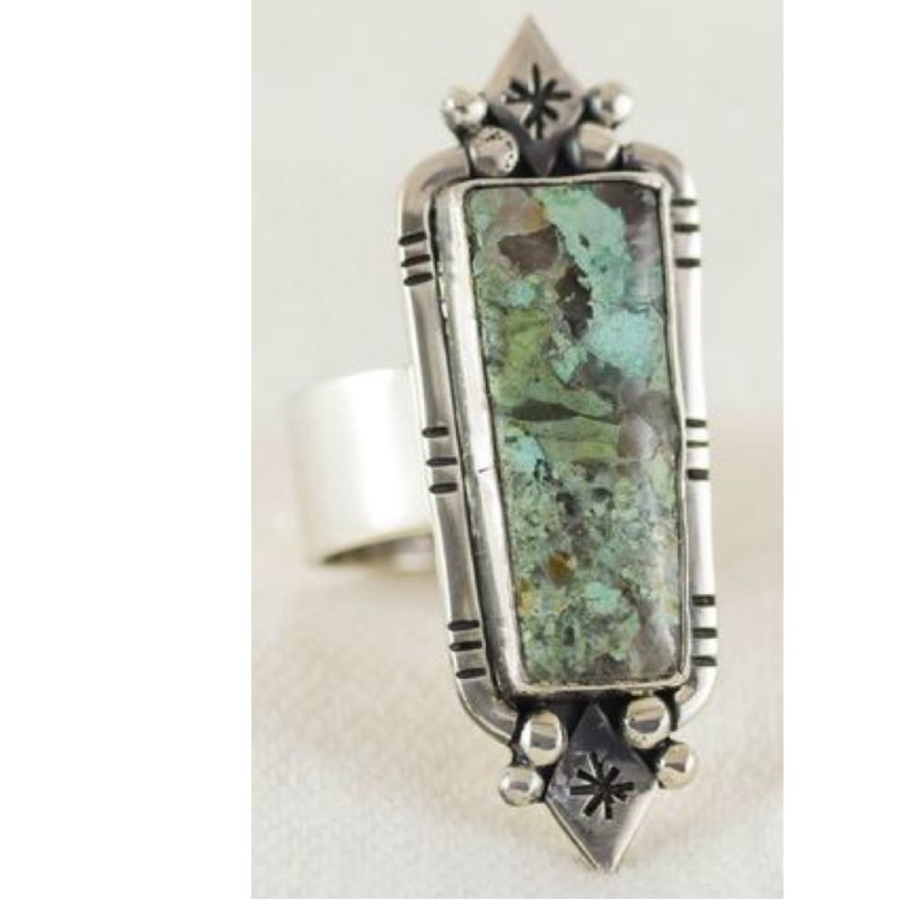 NWOT OOAK Chrysocolla Sterling Silver Ring